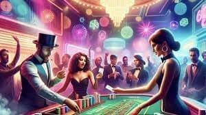 Studio permainan Three Card Poker di kisstoto dengan dealer langsung dan multi-kamera